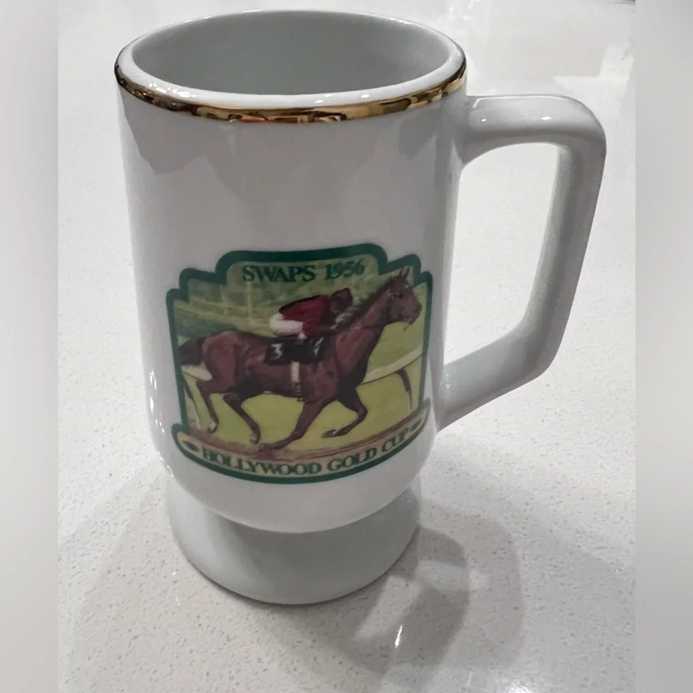 Hollywood Park‎ 1994 Gold Cup Best Pal & Swaps Mug Set Horse Racing Set Of 2